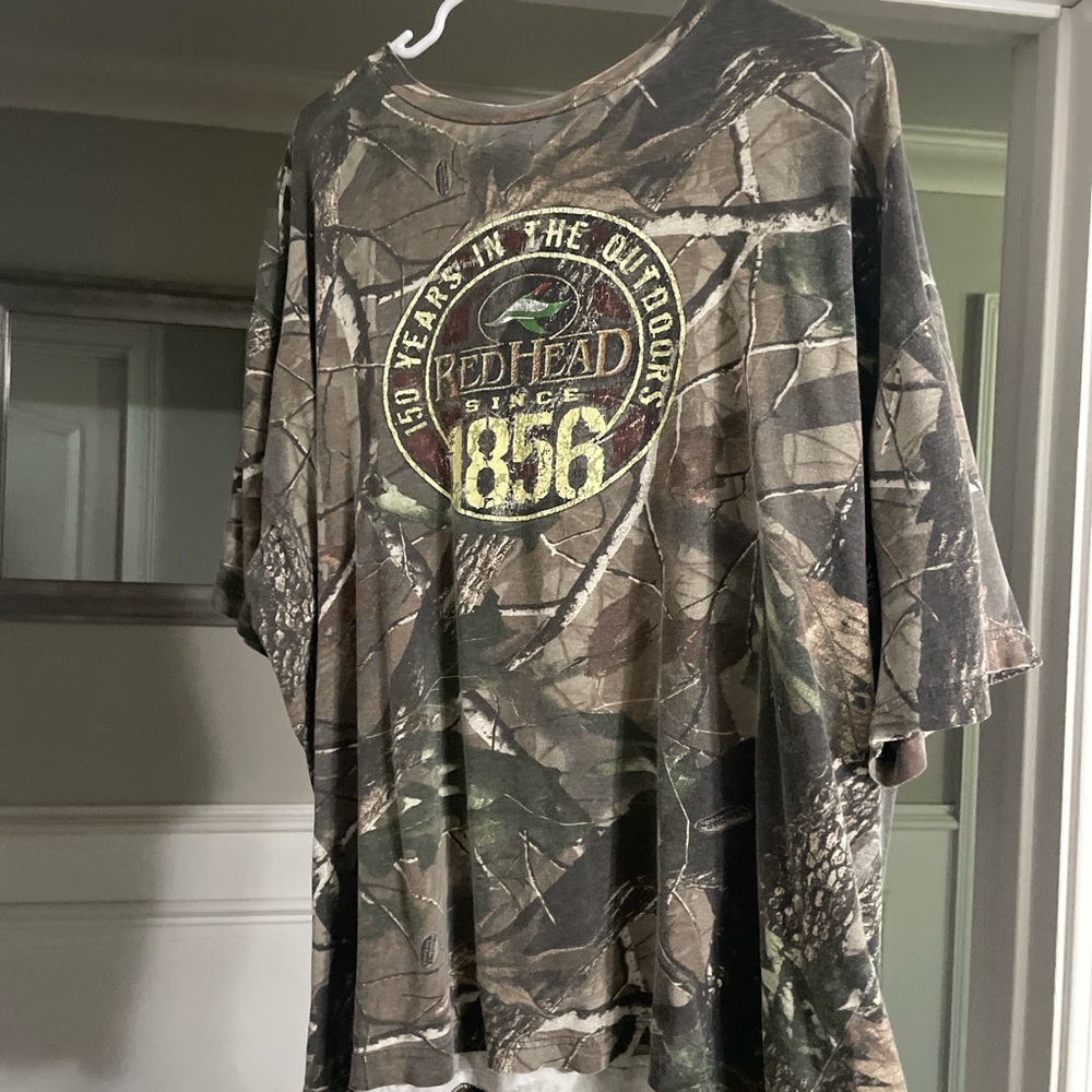 RedHead Green and Brown Short Sleeve Camouflage Tee